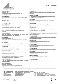 Notice Trio Lighting RHINE 221660242 Éclairage