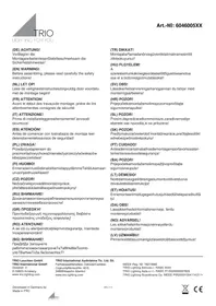 Notice Trio Lighting DAKOTA 604600531 Lampe