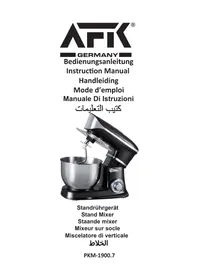 Notice AFK PKM1900.7 Küchenmaschine