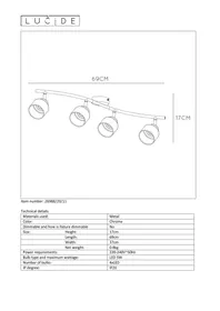 Notice Lucide ALYS 269882011 Plafonnier