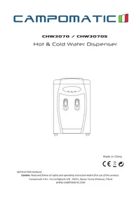 Notice Campomatic CHW3070S Distributeur d'eau