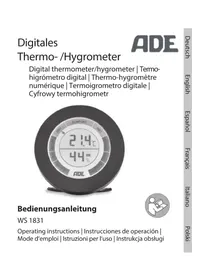 Notice ADE WS 1831 Station Météo