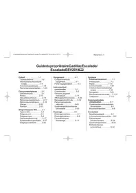 Notice CADILLAC ESCALADE (2014) Voiture