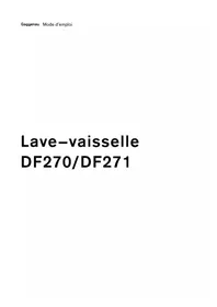 Notice GAGGENAU DF271160F Lave-vaisselle