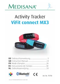 Notice MEDISANA VIFIT CONNECT MX3 Smartwatch
