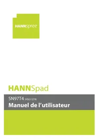 Notice HANNSPREE HANNSPAD SN97T4 Tablette