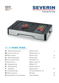 Notice SEVERIN PG 8610 Chauffe-assiette