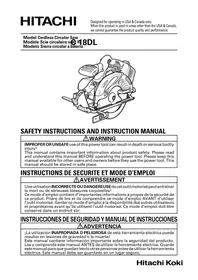 Notice HITACHI C 18DL