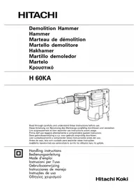 Notice HITACHI H 60KA Trapano