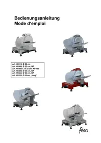 Notice Fero H9320 Trancheuse