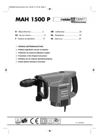 Notice Meister Craft MAH 1500 P Marteau