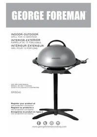 Notice GEORGE FOREMAN GFO240 Barbecue