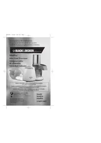Notice BLACK & DECKER MFP200T Robot ménager