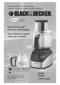 Notice BLACK & DECKER FP2510SKT Robot ménager