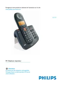 Notice PHILIPS XL3552B Téléphone fixe