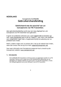 Notice CONCEPTRONIC CLLFMCARU Autoradio