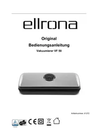 Notice Ellrona VF 50 Appareils à emballage sous vide