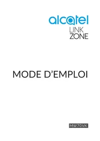 Notice ALCATEL LINKZONE MW40V Routeur