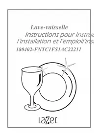Notice LAZER 180402FNTC1FS1AC22211 Lave-vaisselle