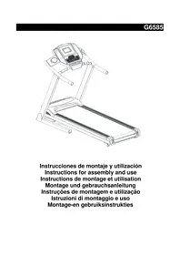 Notice BH FITNESS G6585 Tapis roulant