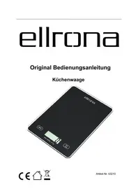 Notice Ellrona 63210 Balances de cuisine