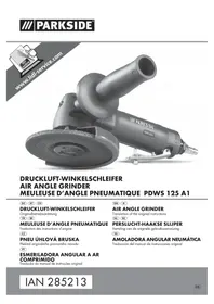 Notice PARKSIDE PDWS 125 A1 Broyeur