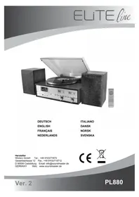 Notice Soundmaster PL880 Skivspelare