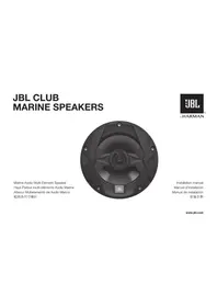 Notice JBL CLUB MARINE MS10LB Subwoofer