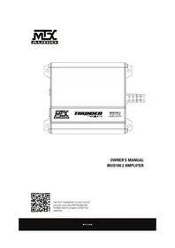 Notice MTX Audio THUNDER SPORTS MUD100.2 Recepteur