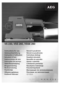 Notice AEG VSE 230 Ponceuse