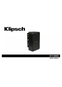 Notice KLIPSCH CP4T 扬声器