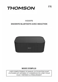 Notice THOMSON WS06IPB Caixa de som bluetooth