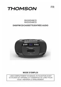 Notice THOMSON RK203DABCD Hi-Fi-anläggning