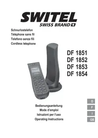 Notice SWITEL DF1852 Phone