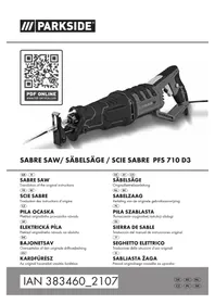 Notice PARKSIDE PFS 710 D3 Sega elettrica