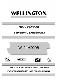 Notice Wellington WL24HD20B Téléviseur