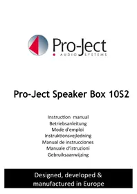 Notice PRO-JECT SPEAKER BOX 10 S2 Haut-parleur