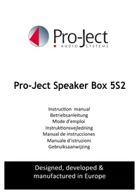 Notice PRO-JECT SPEAKER BOX 5 S2 Haut-parleur