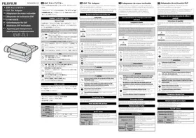 Notice FUJIFILM EVFTL1 Autres accessoires pour appareil photo