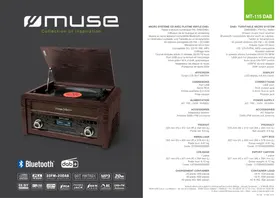 Notice MUSE MT115 DAB Système hifi