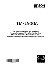 Notice EPSON TML500A принтер