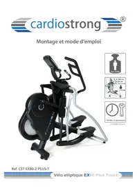 Notice Cardiostrong EX80 PLUS TOUCH Vélo elliptique