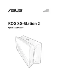 Notice ASUS ROG XG STATION 2 σταθμός σύνδεσης