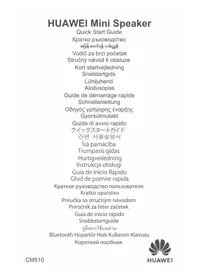 Notice HUAWEI MINI SPEAKER CM510 Hi-fi systém