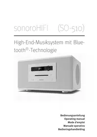 Notice SONORO HIFI SO510 Système hifi
