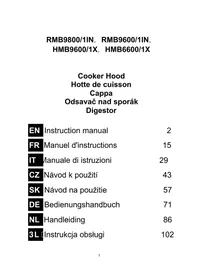 Notice HOOVER HMB66001X Cappa da cucina