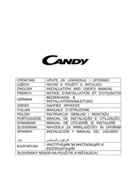 Notice CANDY CDG6CEB Kuchynský digestor