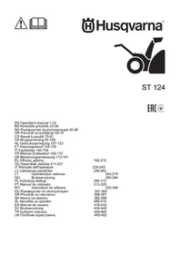 Notice HUSQVARNA ST 124 Déneigeuse