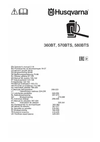 Notice HUSQVARNA 360BT Souffleur de feuilles