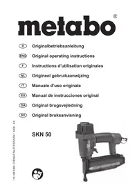 Notice METABO SKN 50 Avvitatore